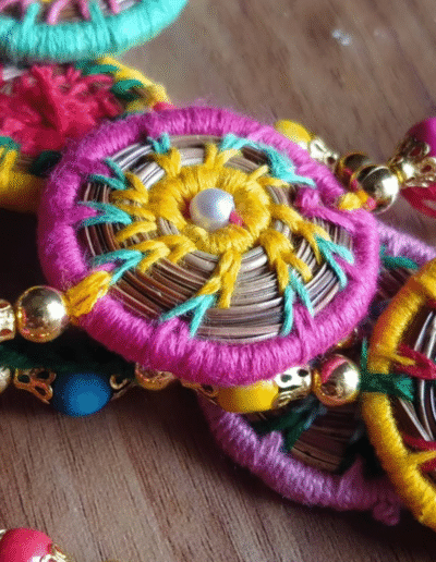 Eco-friendly handmade Pirul Rakhi for Raksha Bandhan